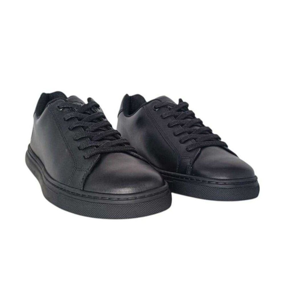 Pretty Green Mens Latham Leather Shoes / Black